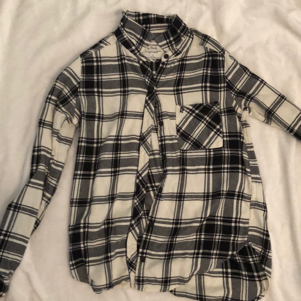 Black and White Flannel | Abercrombie & Fitch